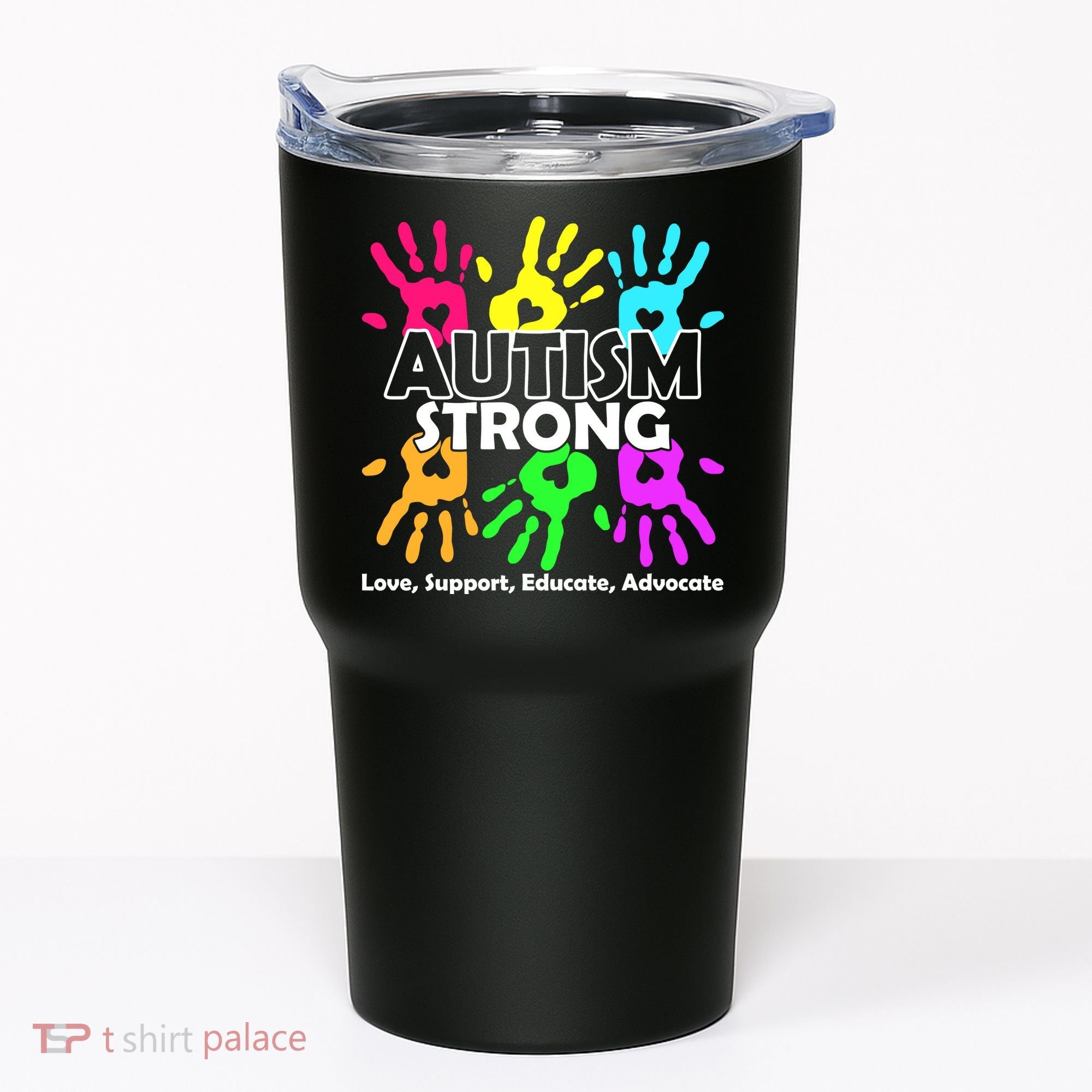Autism Strong Love Support Educate Advocate Tumbler