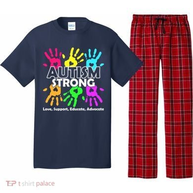 Autism Strong Love Support Educate Advocate Pajama Set