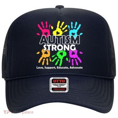 Autism Strong Love Support Educate Advocate Hat