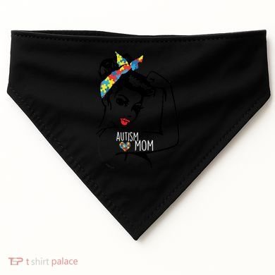 Autism Strong Mom USA-Made Doggie Bandana