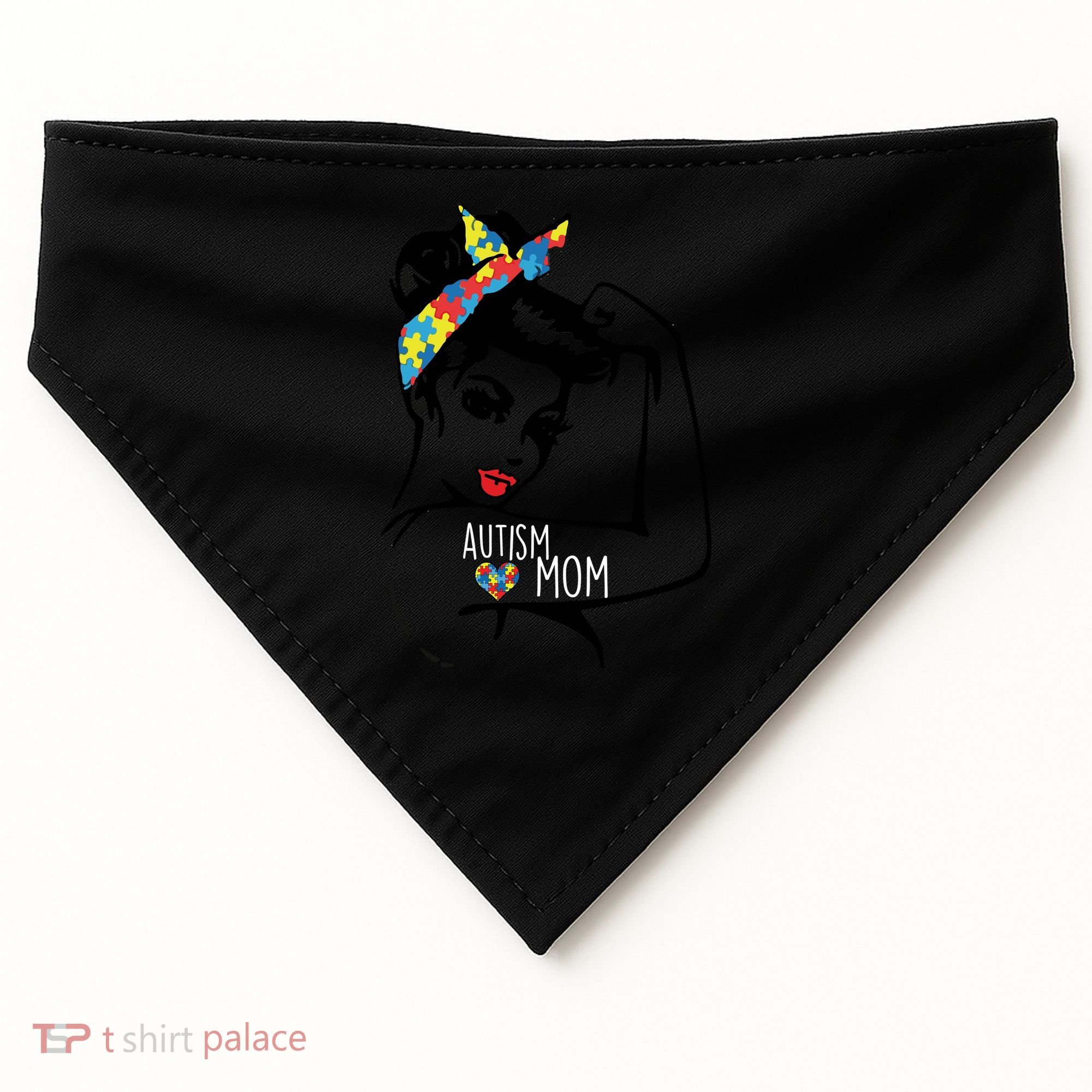 Autism Strong Mom USA-Made Doggie Bandana