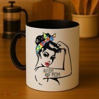 Autism Strong Mom Coffee Mug thumb 4