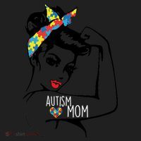 Autism Strong Mom Beanie thumb 2