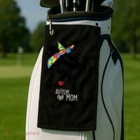 Autism Strong Mom Golf Towel thumb 2