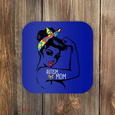 Autism Strong Mom Coaster