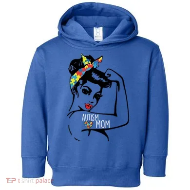 Autism Strong Mom Toddler Hoodie