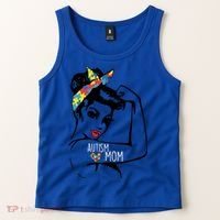 Autism Strong Mom Tank Top thumb 2