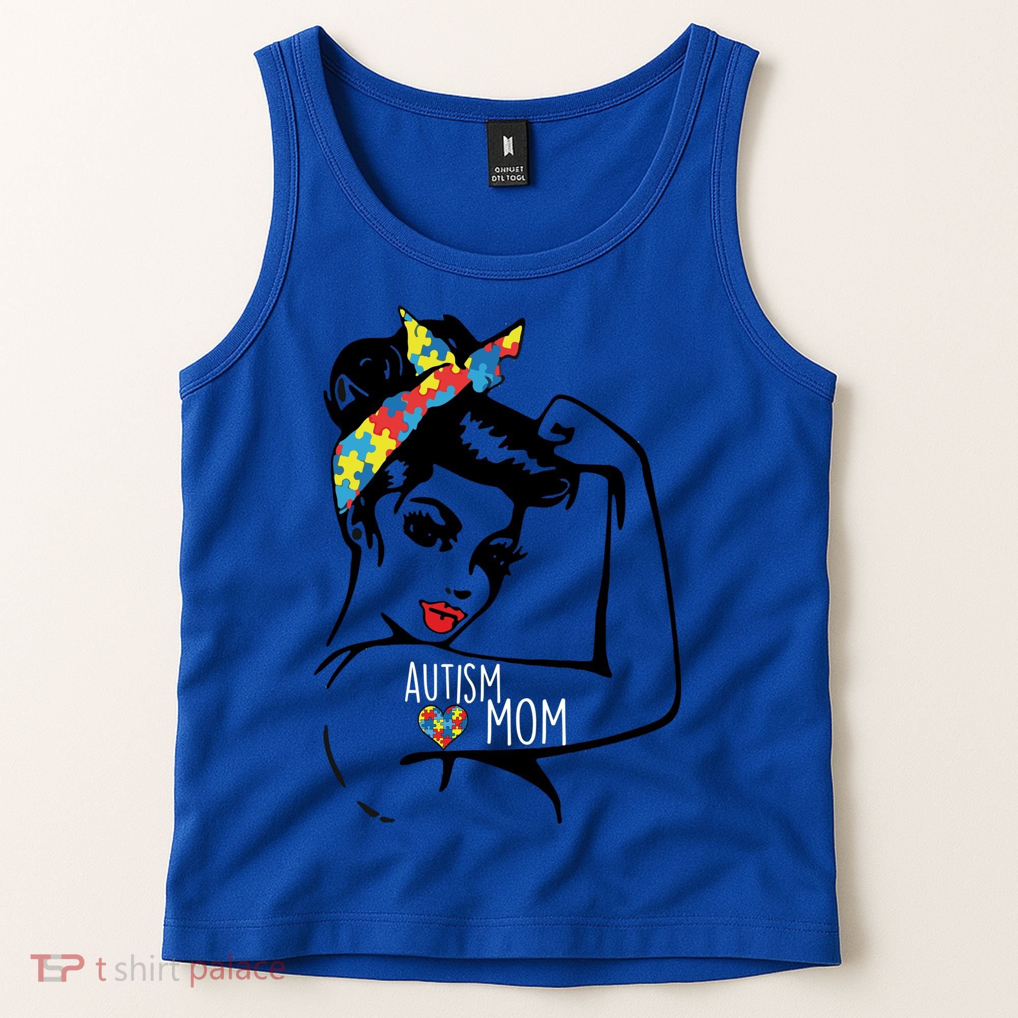 Autism Strong Mom Tank Top