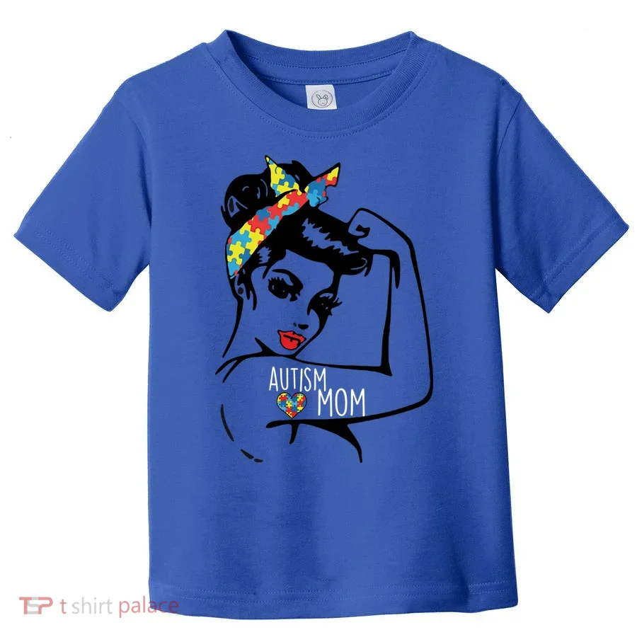 Autism Strong Mom Toddler T-Shirt