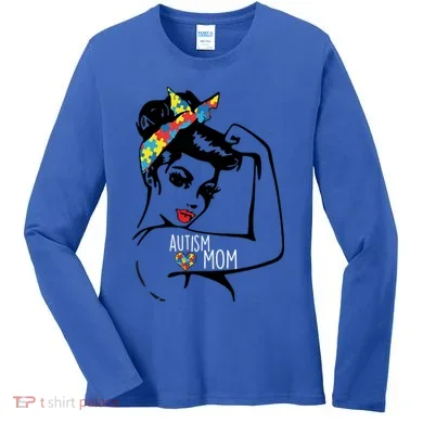 Autism Strong Mom Women's Long Sleeve Shirt