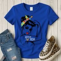 Autism Strong Mom Women's T-Shirt thumb 3