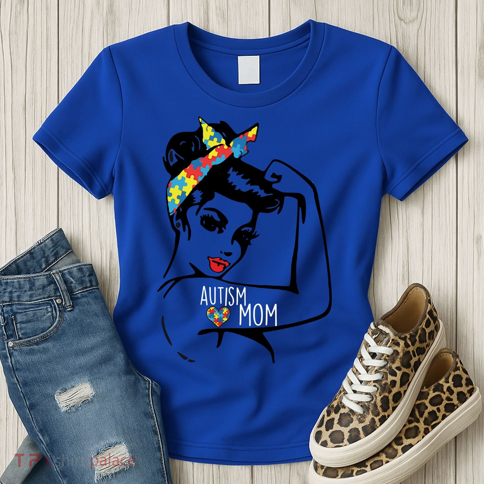 Autism Strong Mom Women's T-Shirt
