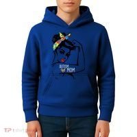 Autism Strong Mom Kids Hoodie thumb 4
