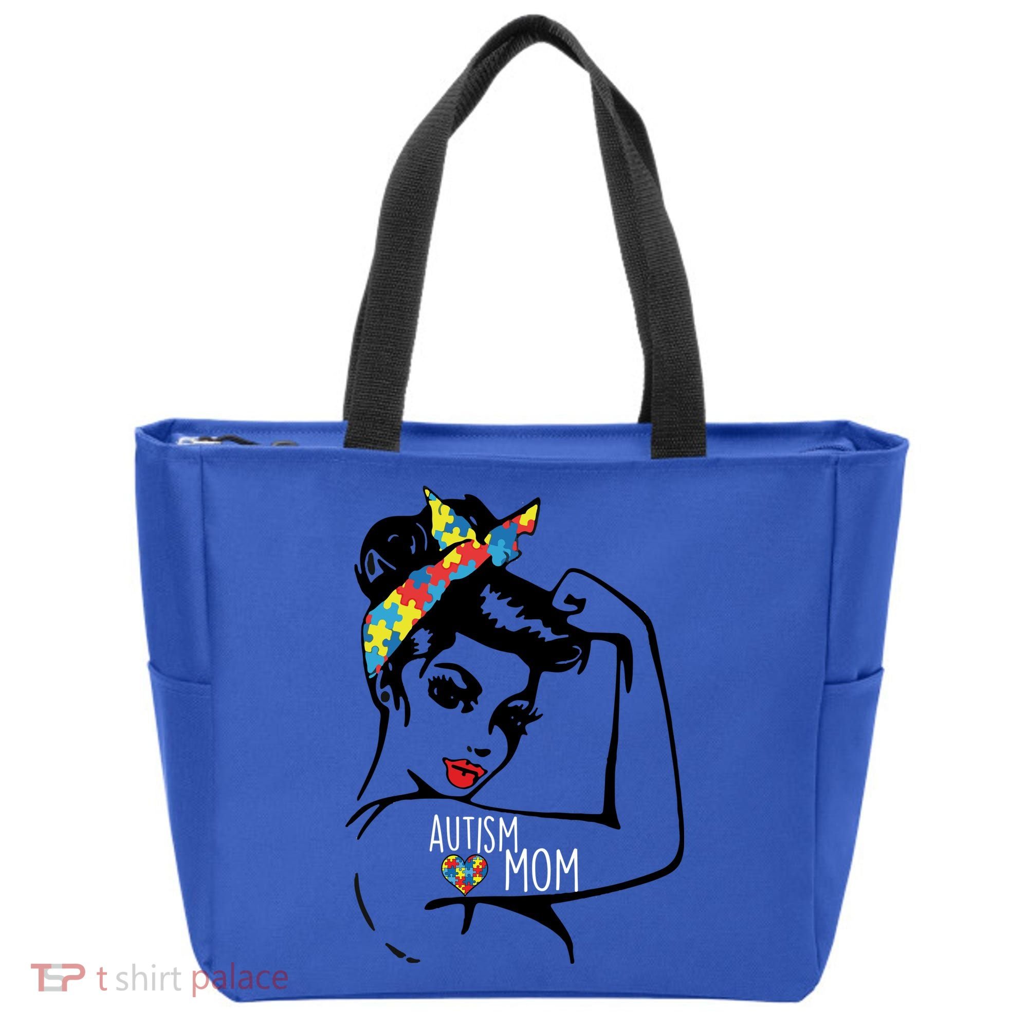 Autism Strong Mom Tote Bag