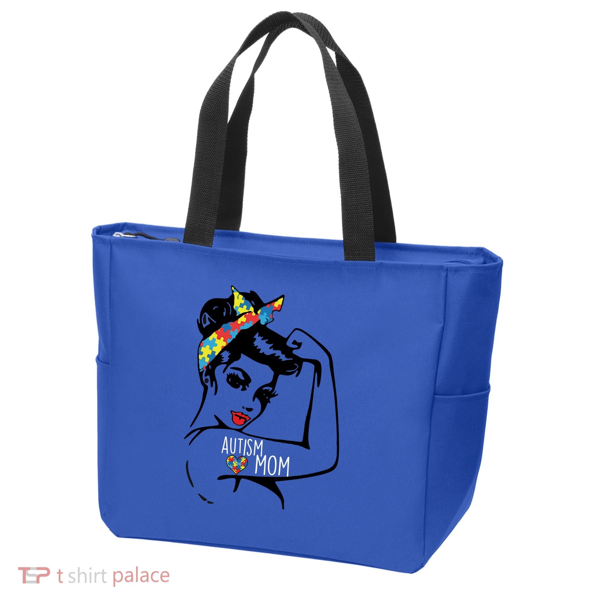Autism Strong Mom Tote Bag