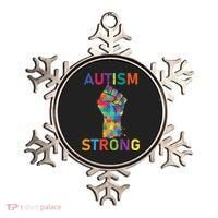 Autism Strong Retro Fist Autism Awareness Ornament thumb 0