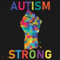 Autism Strong Retro Fist Autism Awareness Women's Tank Top thumb 5