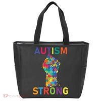 Autism Strong Retro Fist Autism Awareness Tote Bag thumb 0
