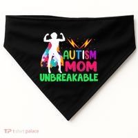 Autism Super Mom Unbreakable USA-Made Doggie Bandana thumb 0
