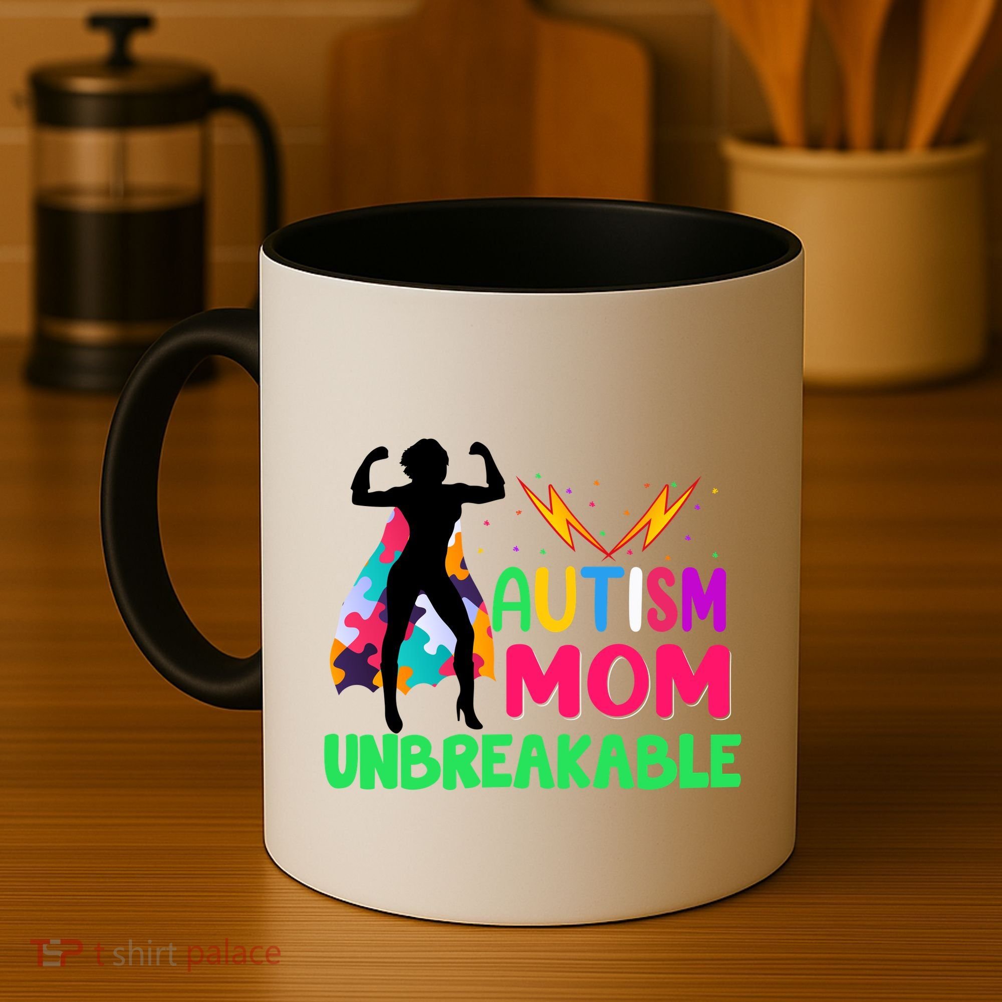 Autism Super Mom Unbreakable Coffee Mug