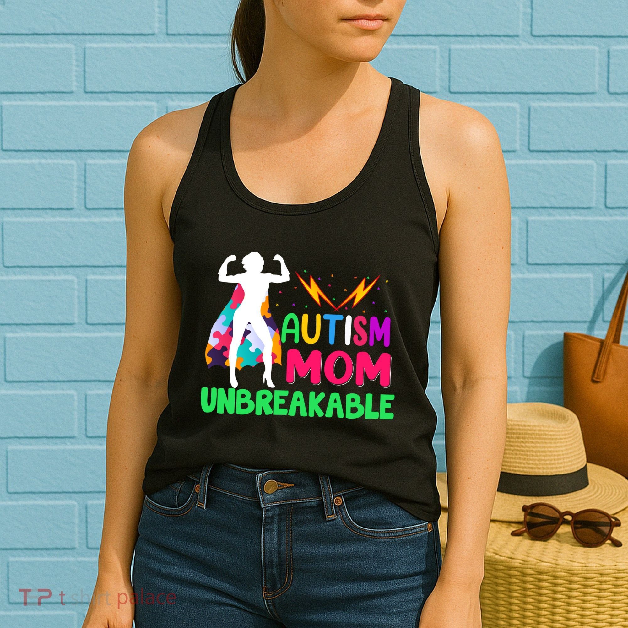 Autism Super Mom Unbreakable Women's Tank Top