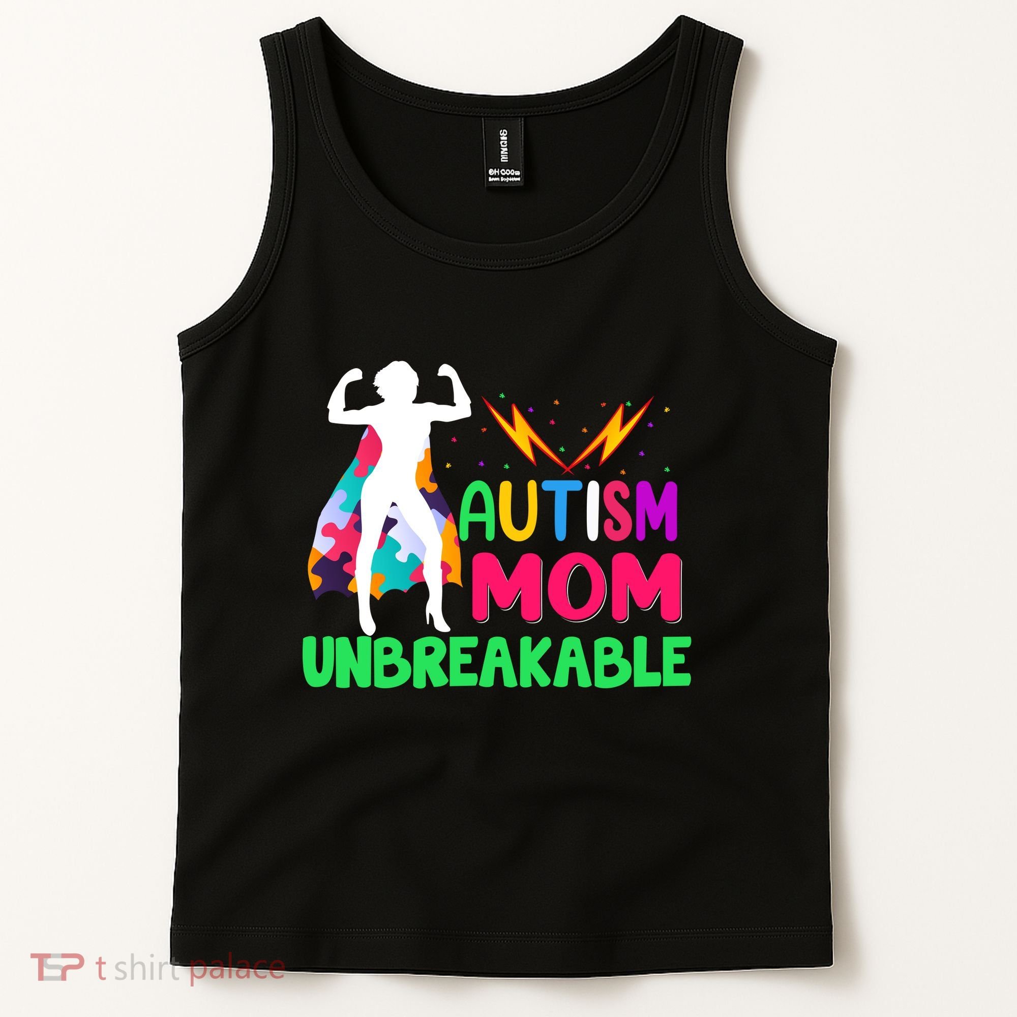 Autism Super Mom Unbreakable Tank Top