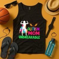Autism Super Mom Unbreakable Tank Top thumb 4