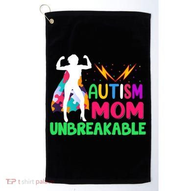 Autism Super Mom Unbreakable Golf Towel