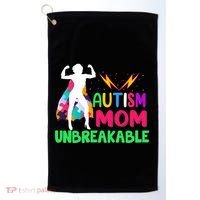 Autism Super Mom Unbreakable Golf Towel thumb 0