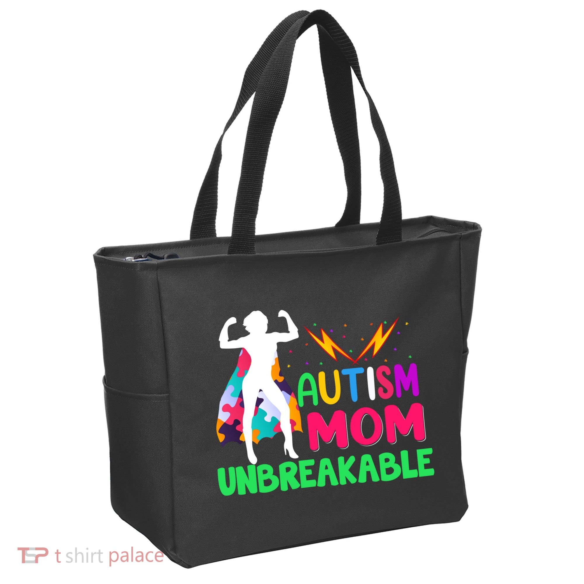 Autism Super Mom Unbreakable Tote Bag