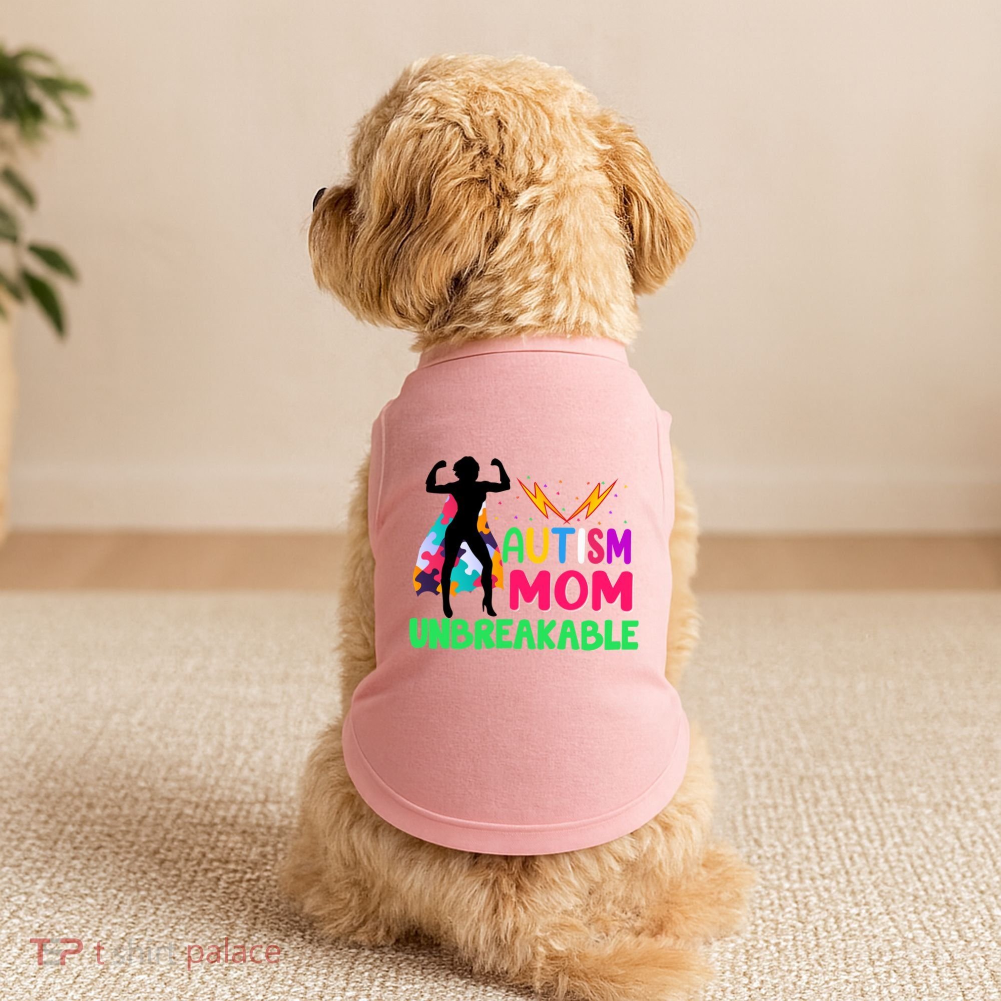 Autism Super Mom Unbreakable Doggie Tank