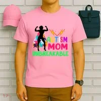 Autism Super Mom Unbreakable T-Shirt thumb 6