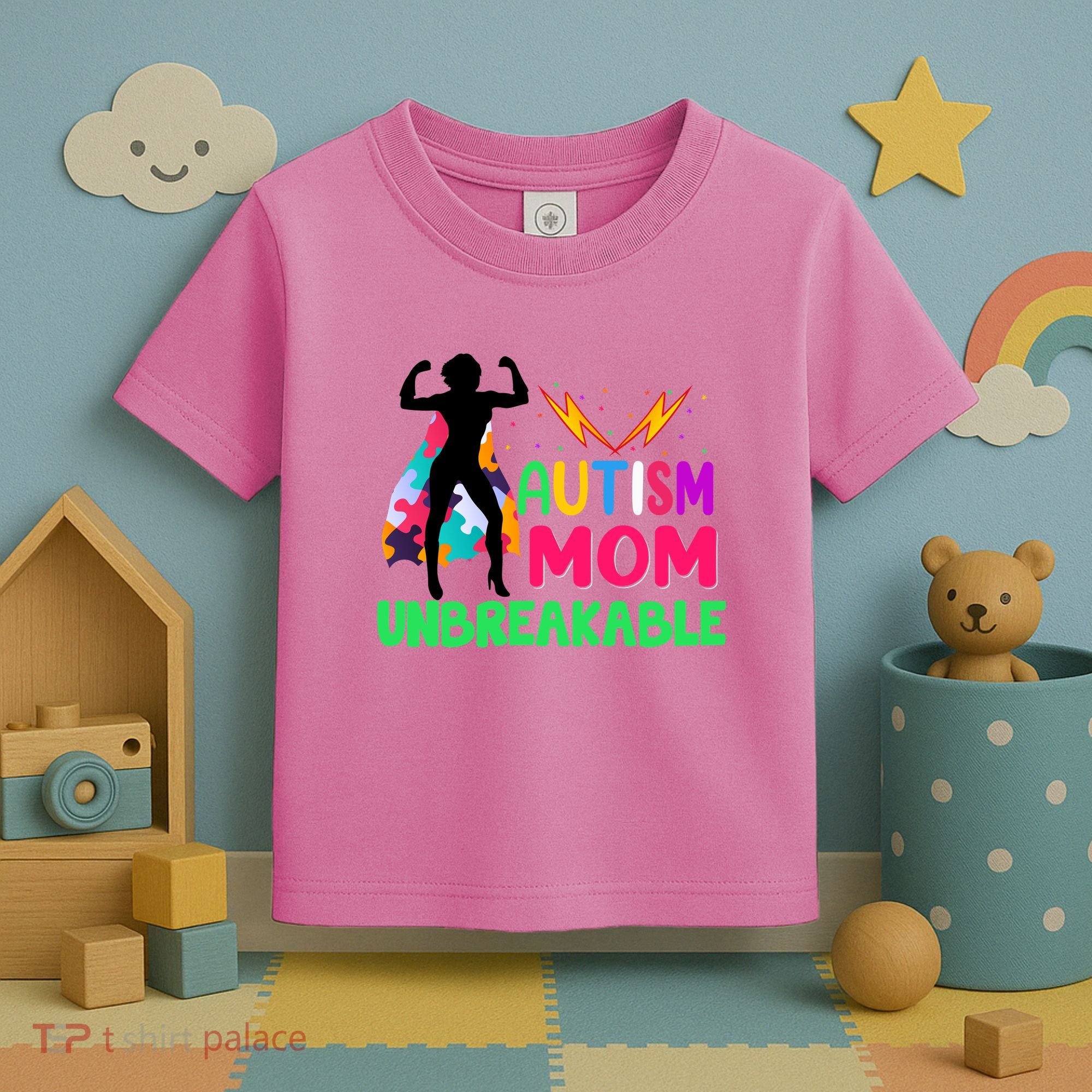 Autism Super Mom Unbreakable Toddler T-Shirt
