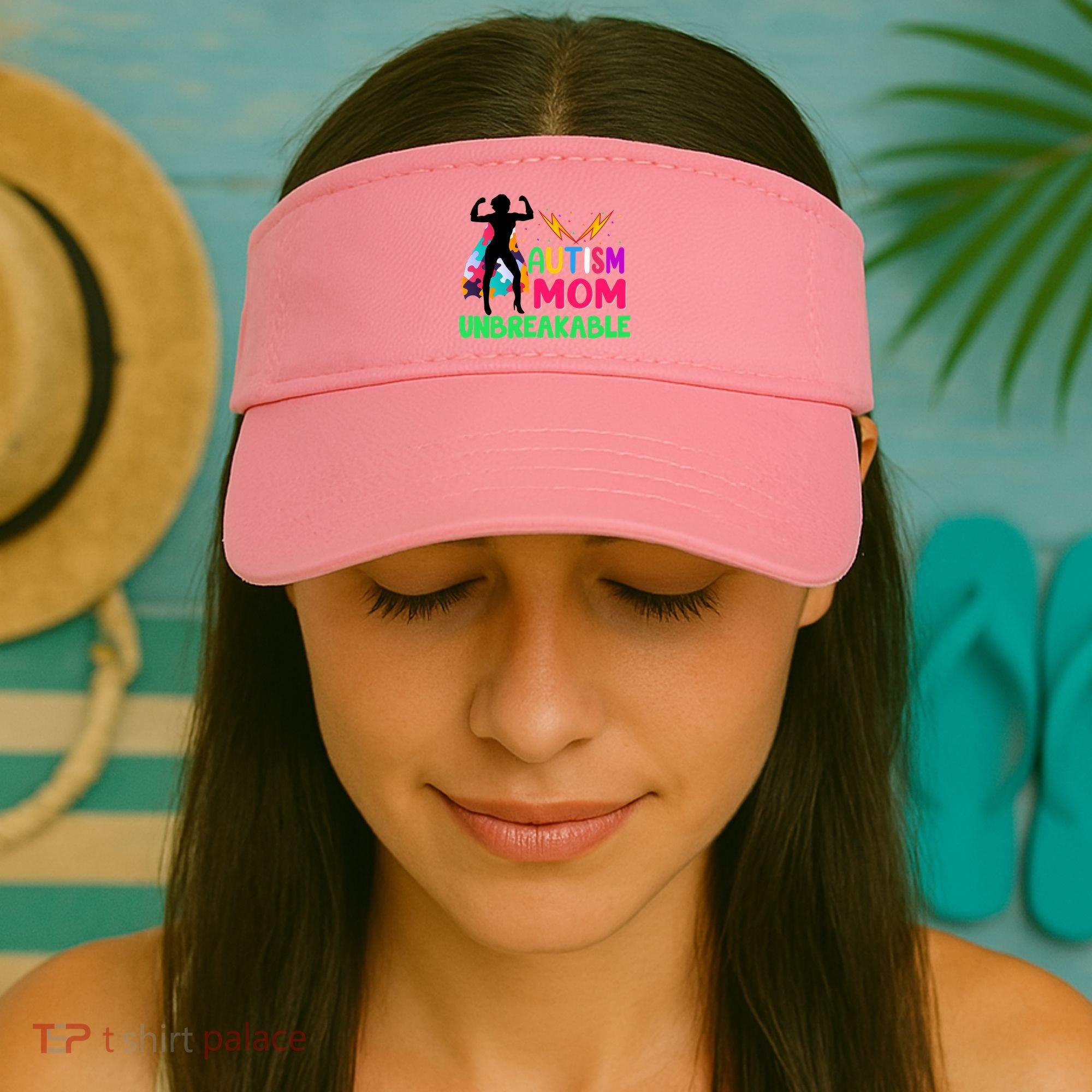 Autism Super Mom Unbreakable Visor