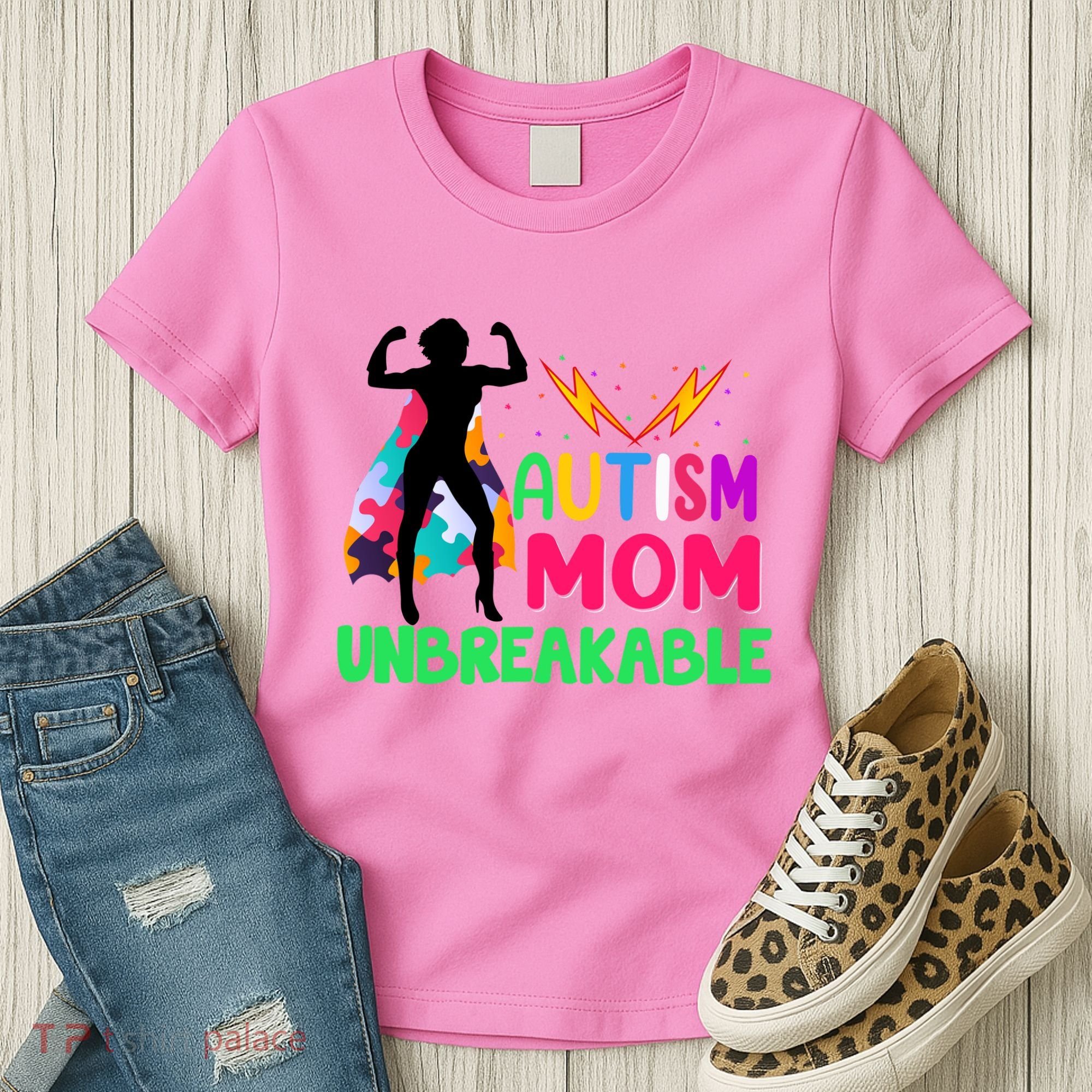 Autism Super Mom Unbreakable Women's T-Shirt