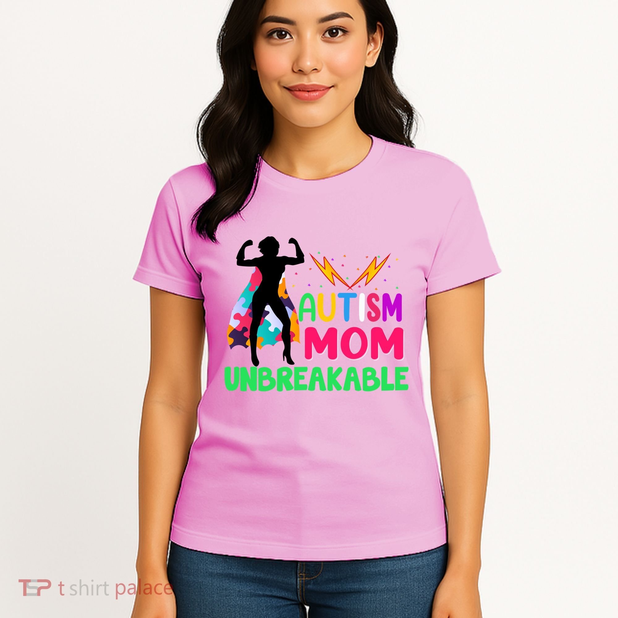 Autism Super Mom Unbreakable Women's T-Shirt
