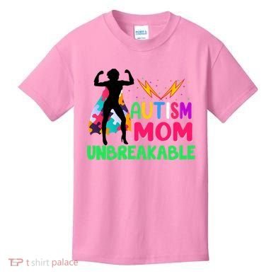 Autism Super Mom Unbreakable Kids T-Shirt