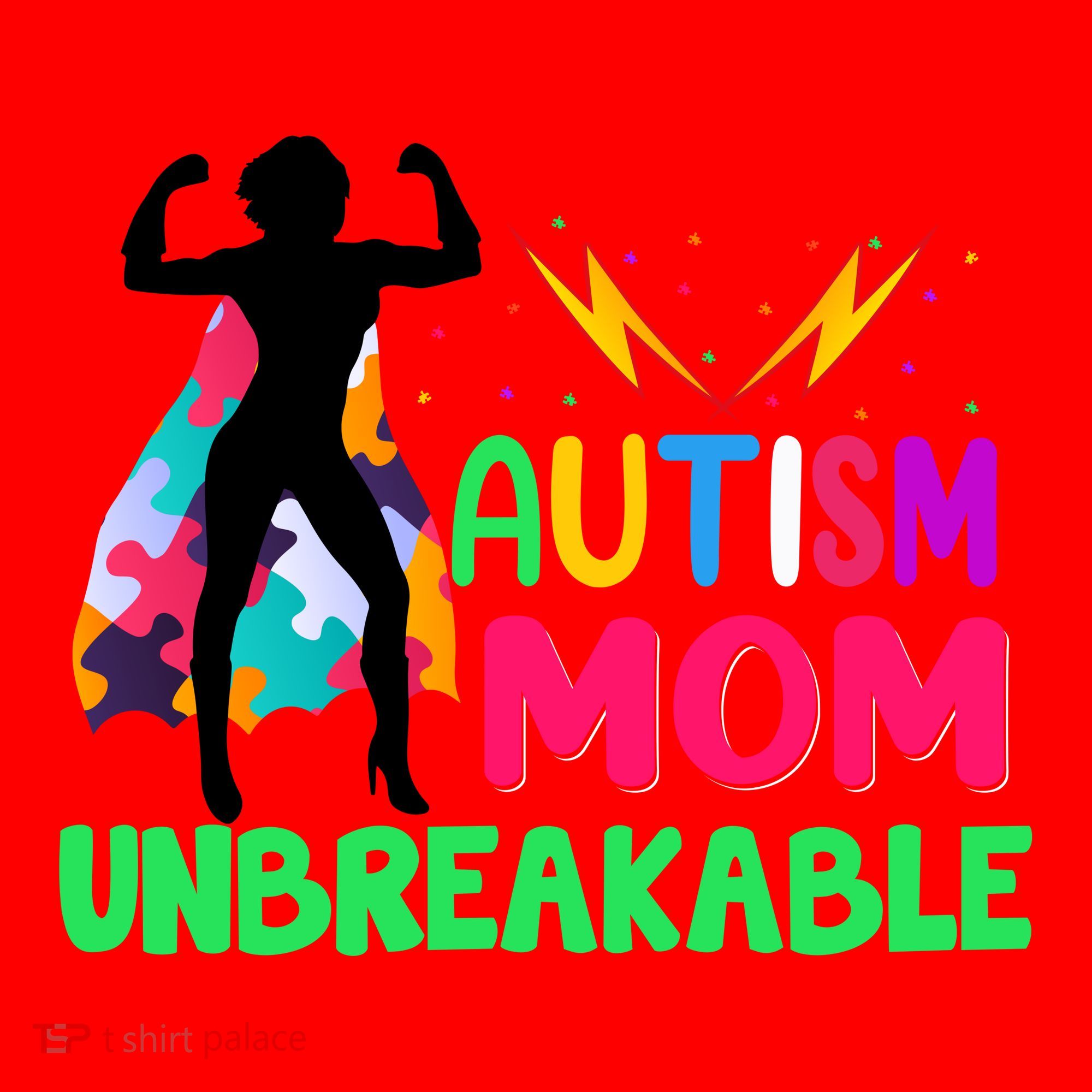 Autism Super Mom Unbreakable Santa Hat