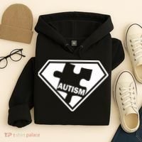 Autism Super Power Logo Hoodie thumb 4