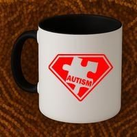 Autism Super Power Logo Coffee Mug thumb 2