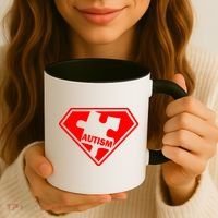 Autism Super Power Logo Coffee Mug thumb 3