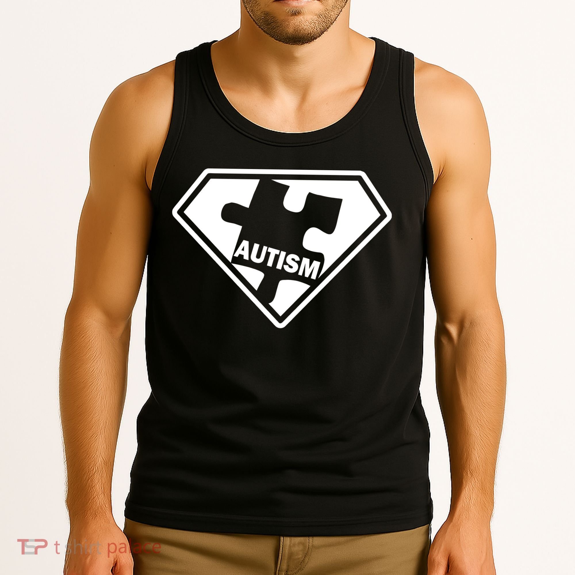 Autism Super Power Logo Tank Top