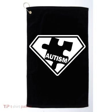 Autism Super Power Logo Golf Towel