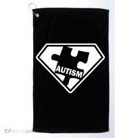 Autism Super Power Logo Golf Towel thumb 0