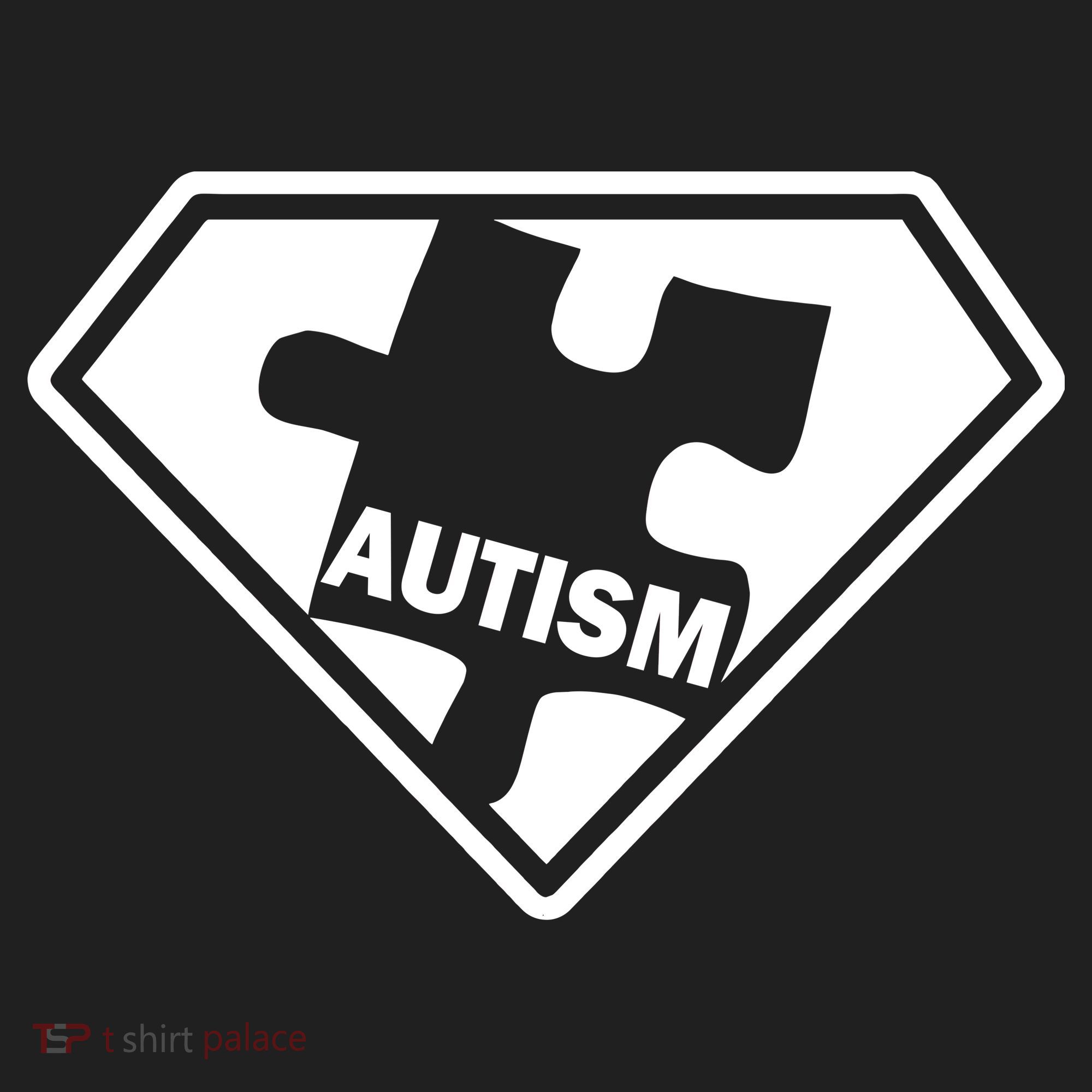 Autism Super Power Logo Golf Towel