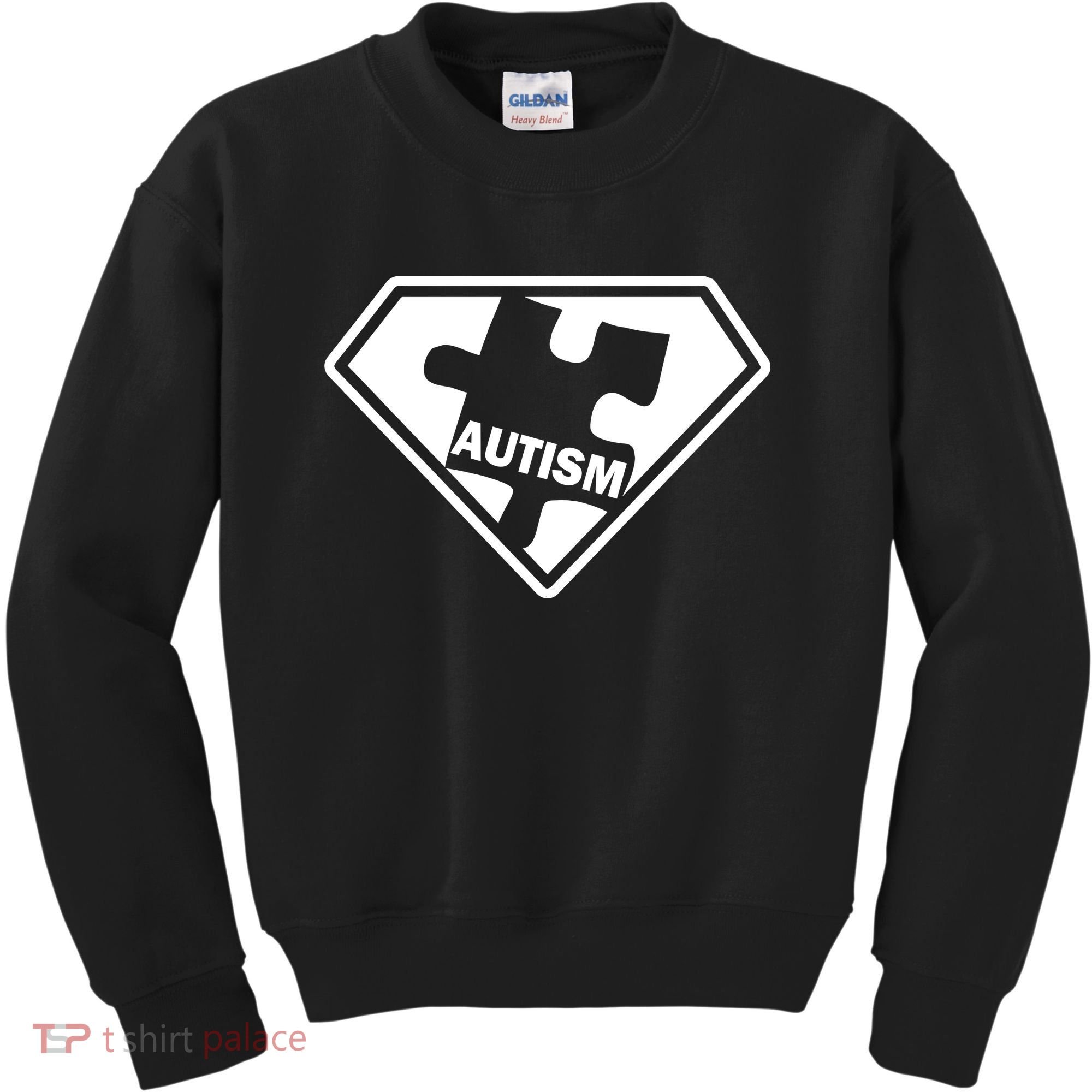 Autism Super Power Logo Kids Sweatshirt