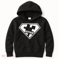 Autism Super Power Logo Kids Hoodie thumb 0