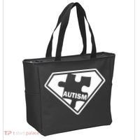 Autism Super Power Logo Tote Bag thumb 2
