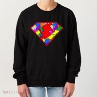 Autism Superhero Puzzle Crest Women's Sweatshirt thumb 0