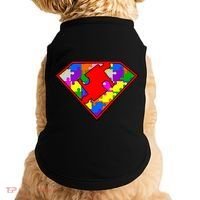 Autism Superhero Puzzle Crest Doggie Tank thumb 0